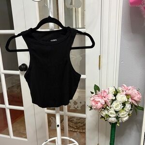 Black Sleeveless Women's Top
